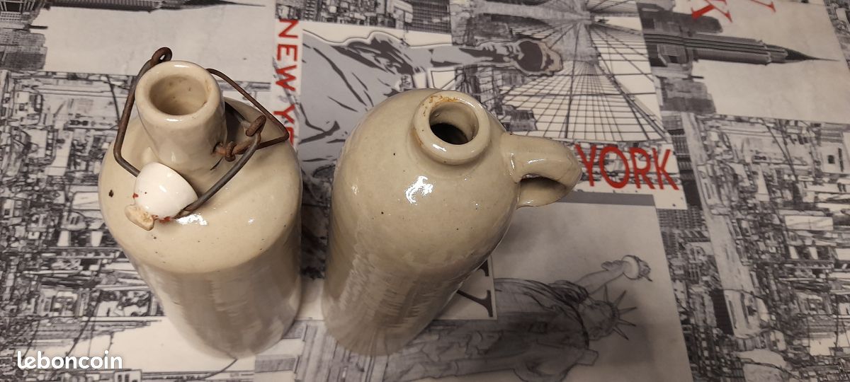 2 Bouillotes en Grès anciennes (image 2)