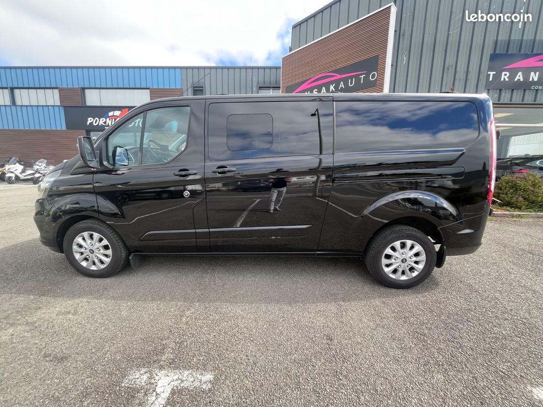 Ford transit custom cabine approfondie 320 l2h1 2.0 ecoblue 130 bva limited prix ttc/tva recuperable (image 2)