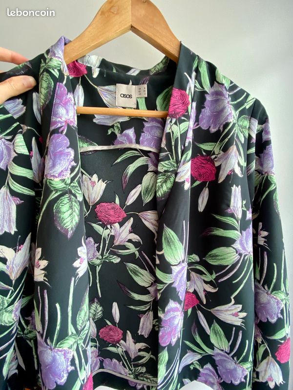 Veste légère fleurie Asos taille XS (image 1)
