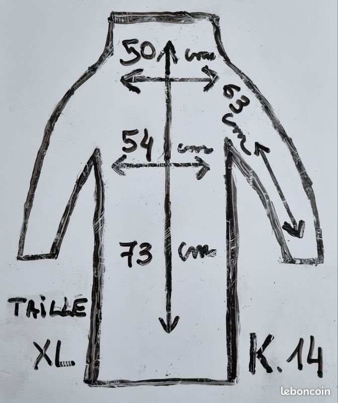 Gilet homme col montant XL. K14 (image 3)