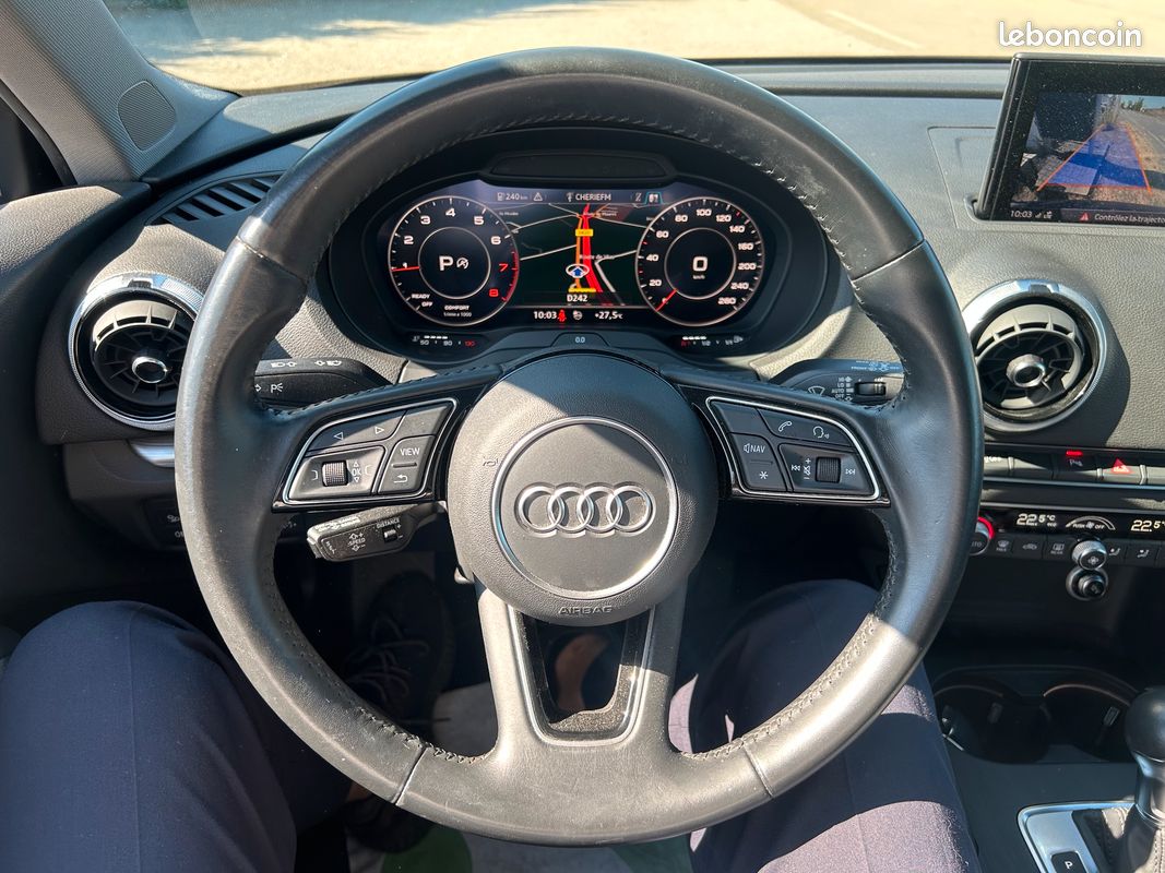 AUDI A3 Sportback 35 1.5 TFSI S LINE 150 CH - VIRTUEL COCKPT - CARPLAY - CAMERA DE RECUL - PACK S LINE - AUDI SOUND SYSTEME - REGULAEUR DE VITESSE ADAPTATIF (image 8)