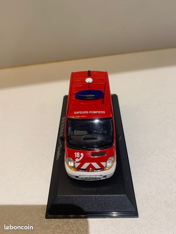 Renault Trafic Pompiers Du Rhône – NOREV 1/43 – DCI 100 – Miniature En Boîte