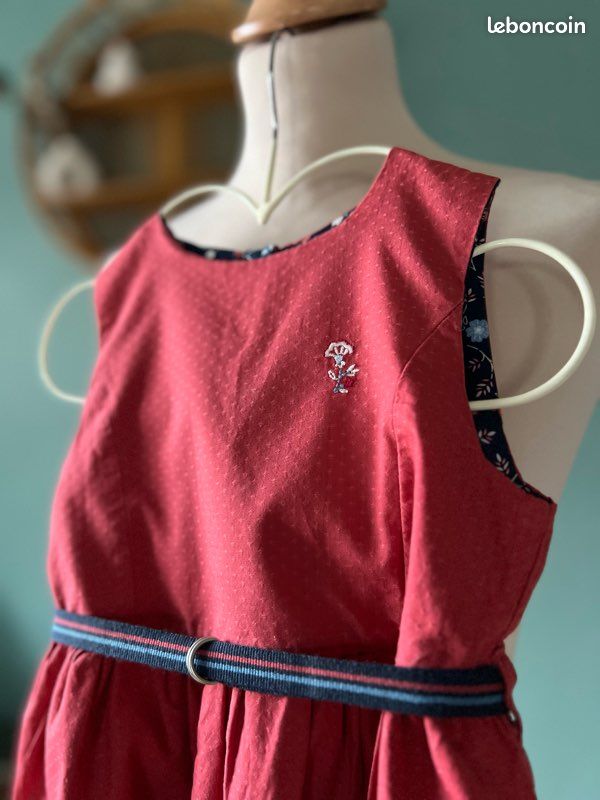 Robe Bleue Sergent-major - Taille 2 Ans - Motif Fruits été - Neuf Avec étiquettes