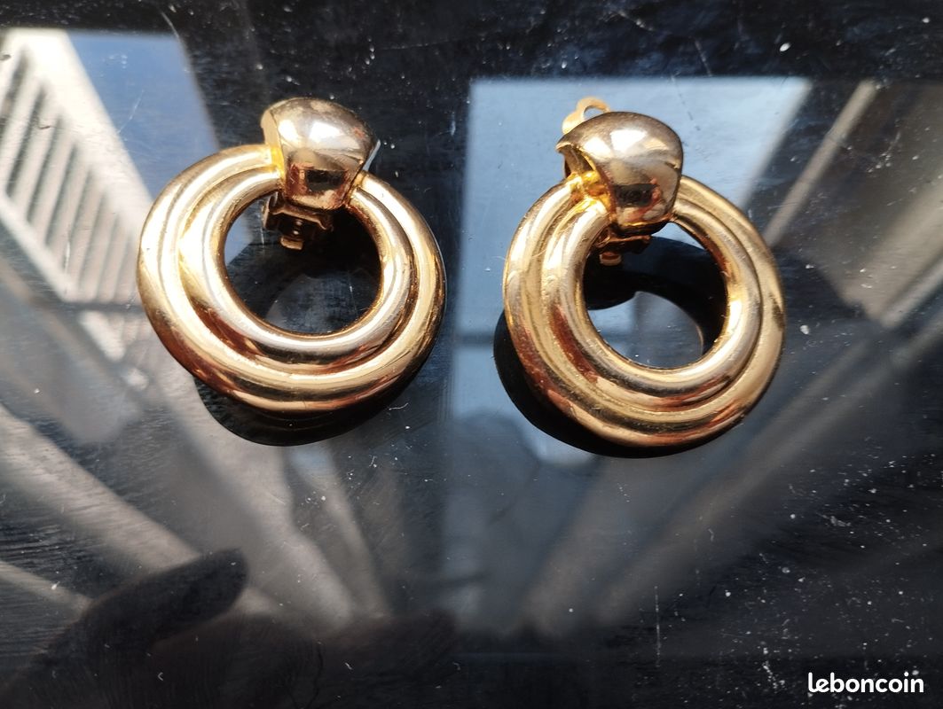 Boucles D'oreilles Vintage à Clipser - Diamètre 4 Cm - Lot De Superbes