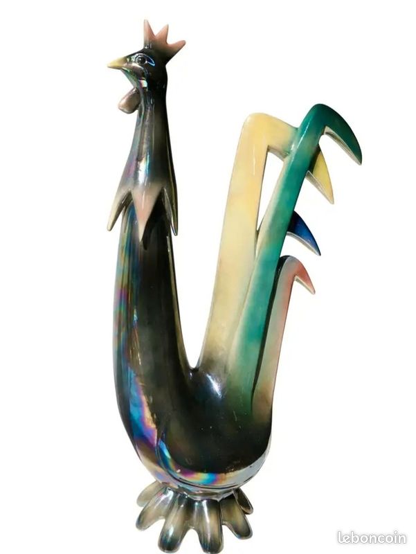 Sculpture coq ceramique jema roster (image 1)
