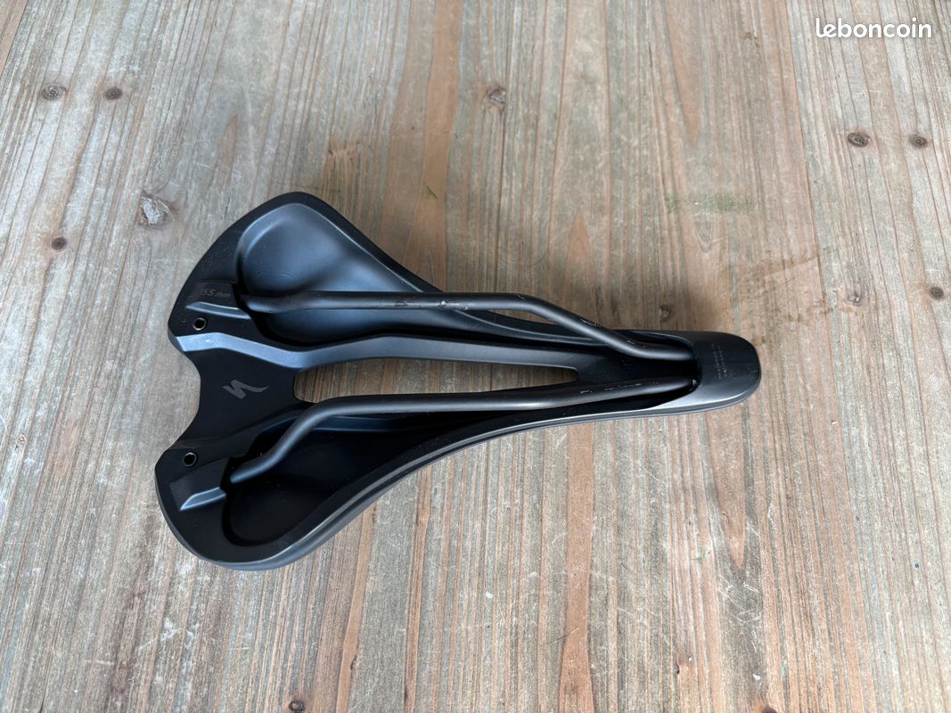 Selle Vélo Specialized Romin Evo - Largeur 168 Mm, Rails Creux, Noire, Occasion