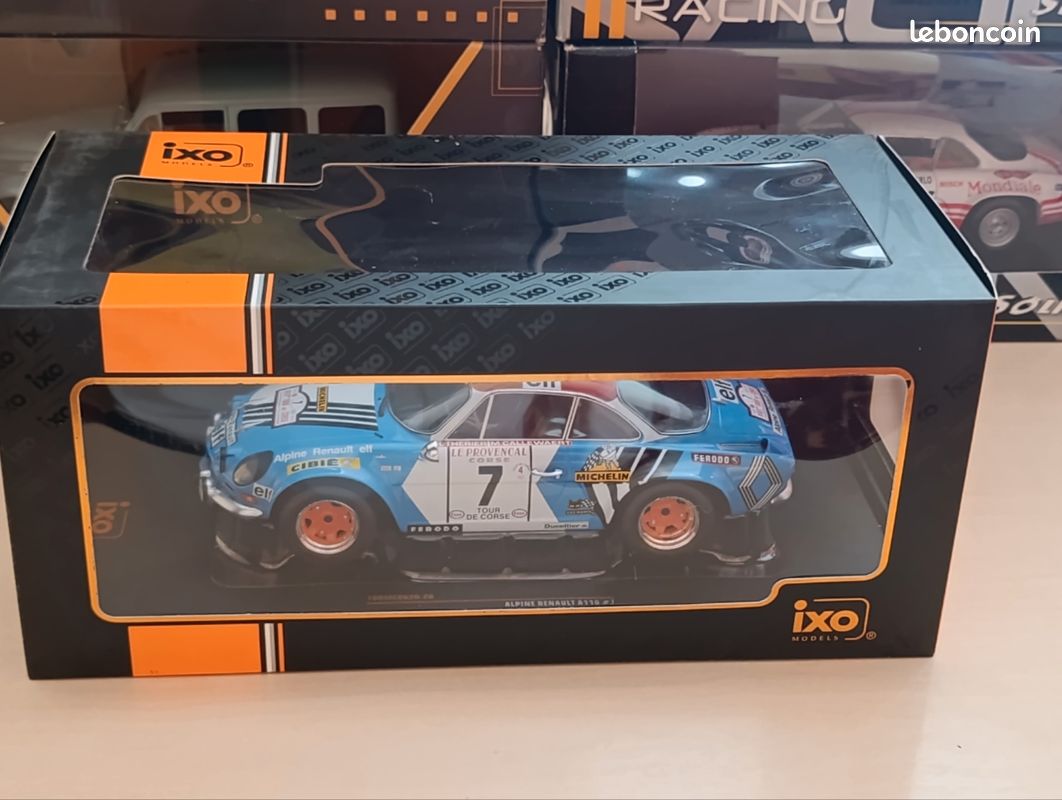 Rare 1/18 ixo ALPINE RENAULT A110 #7
J.-L.Therier -M.Callewaert
3rd Tour de Corse 1973 (image 3)