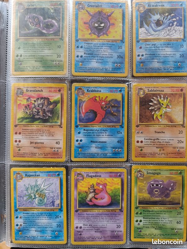 Cartes Pokémon Fossil Édition 1 FR – Wizards – vente à l’unité – VG/EX / NM (image 1)