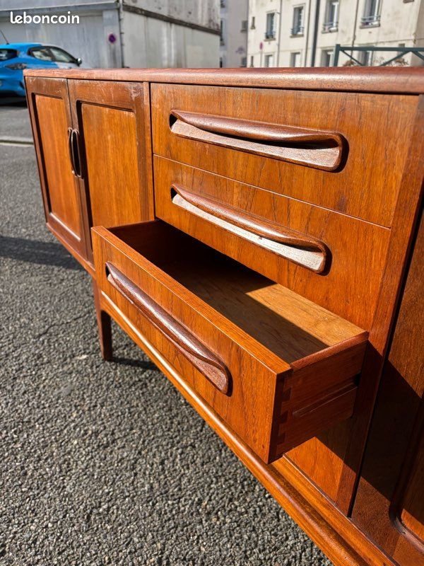 Ancienne grande enfilade scandinave teck vintage (image 13)