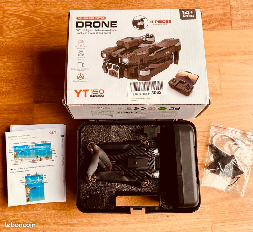 Potensic ATOM LT Drone de remplacement, avec ensemble d'hélices et composants électroniques, sans batterie/télécommande, pour réparation uniquement