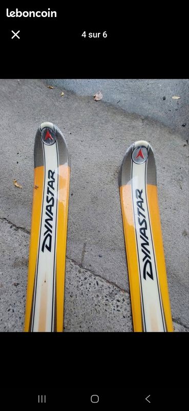Ski Alpin Dynastar Cross 178cm Adulte + Fixations – Bon état, Révisé