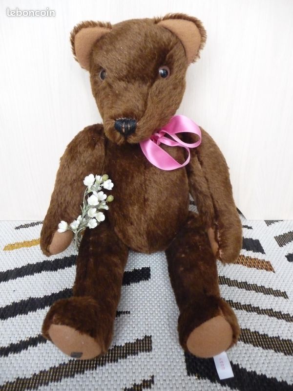 Vieux Ours En Peluche Sigikid Made In Germany - XXème