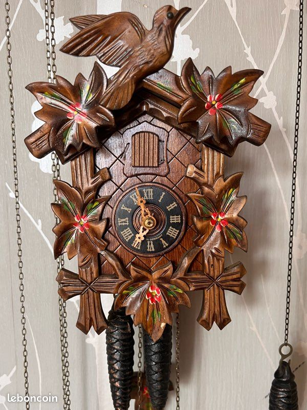 cadran bois d'horloge pendule coucou forêt noire ø 8 cm