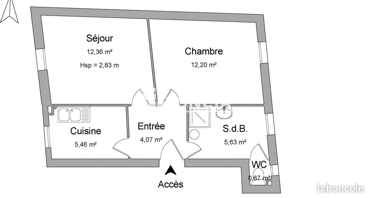 Appartement 2 pièces 40 m² · à Arcueil · 40 m² · 995 €/mois