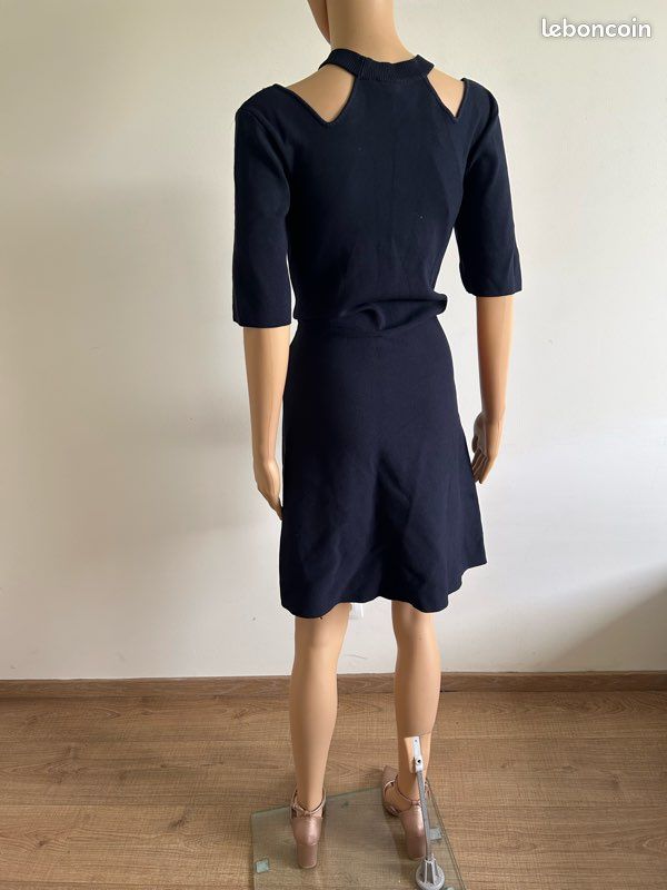 Robe Pull (Jumper Dress) Noire Taille 10 - Coupe Régulière - Occasion Très Bon état