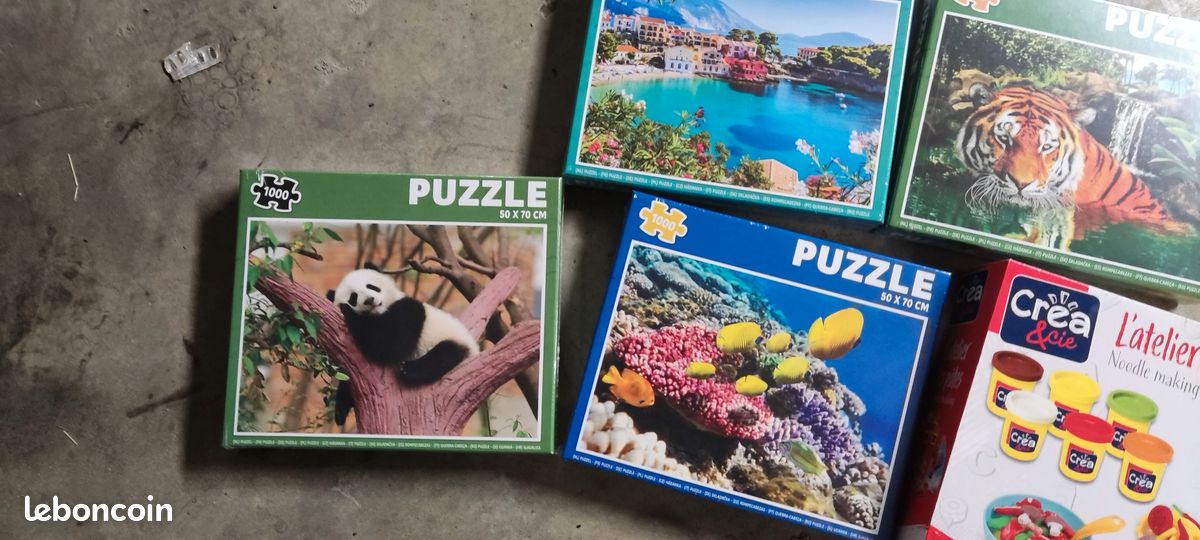 Lot Puzzles et Atelier pâtes a modeler (3+) neufs (image 4)