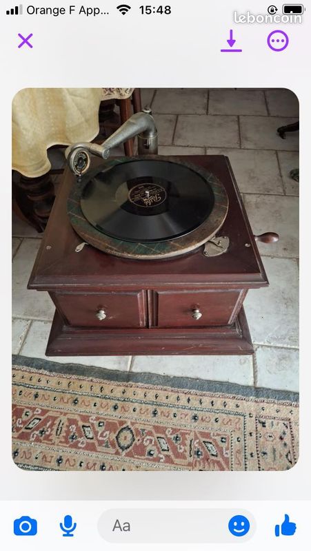 Gramophone a tiroirs + disques (image 2)