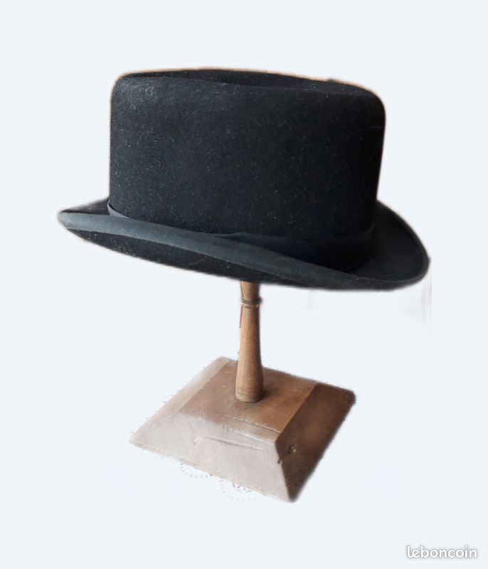 Rare Ancien Chapeau 1900 Dressage Equitation Femme Feutre Collection Sport TB.Etat - Vêtements
