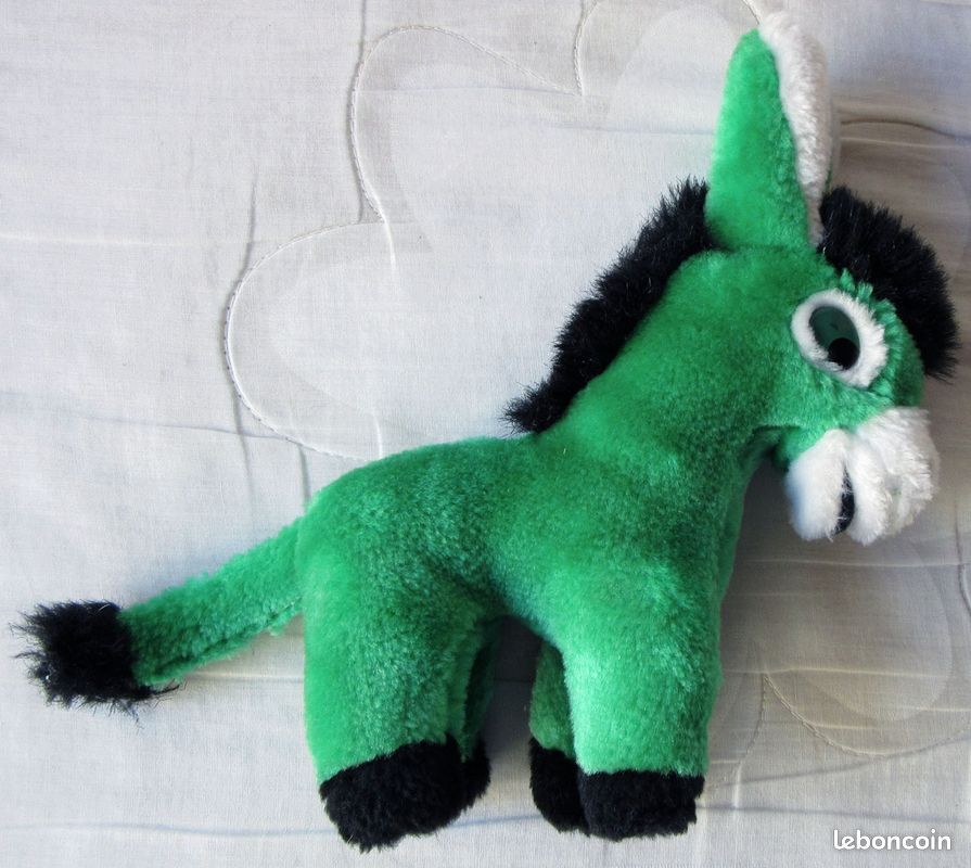 Peluche âne vert (image 2)