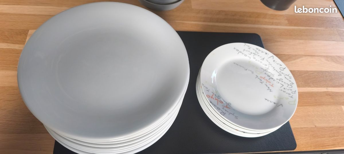 Lot assiette blanche (image 1)