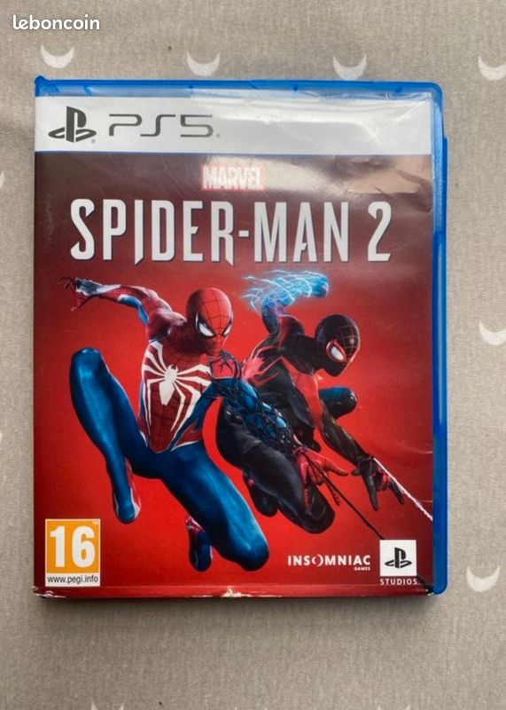 Ps5 slim lecteur de disque+spiderman 2 +ghost of tsushima dlc +casque (image 2)