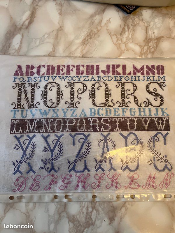 Abécédaires Point De Croix - Upcycling Crea
