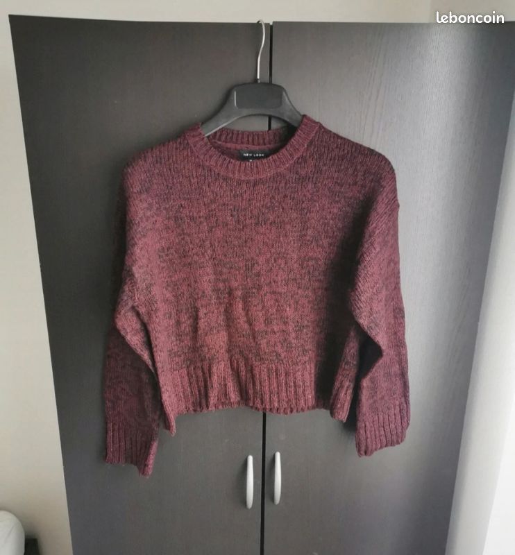 Pull bordeaux New Look (image 1)