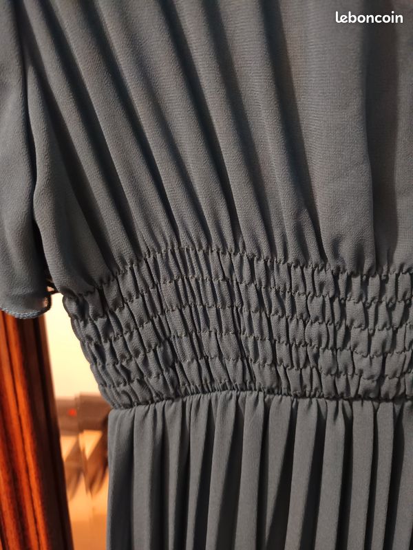 Robe fluide bleu canard (image 11)