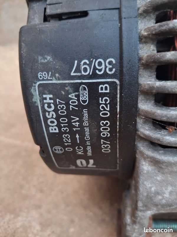 Alternateur golf 4 1.6 sr (image 2)