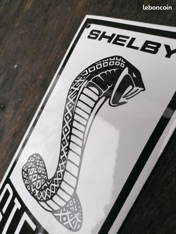 Plaque Enseigne Dibond Shelby – Décoration Garage Voiture, Panneau Métal Américain