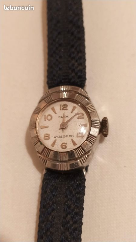 Montre Mécanique Vintage Glenia - Fonctionne - Ref08716J - Style Unisexe