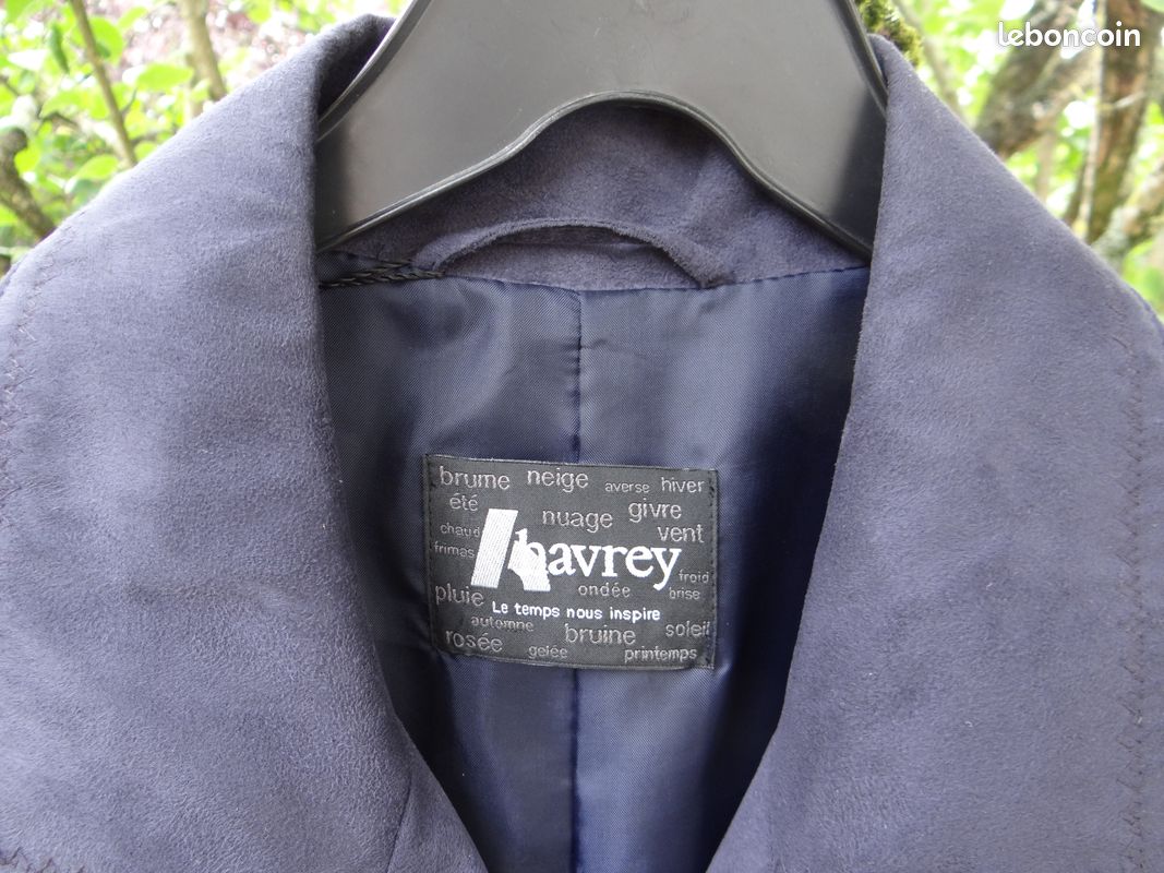 Veste blazer Claude Havrey T 50 coloris marine neuve (image 2)