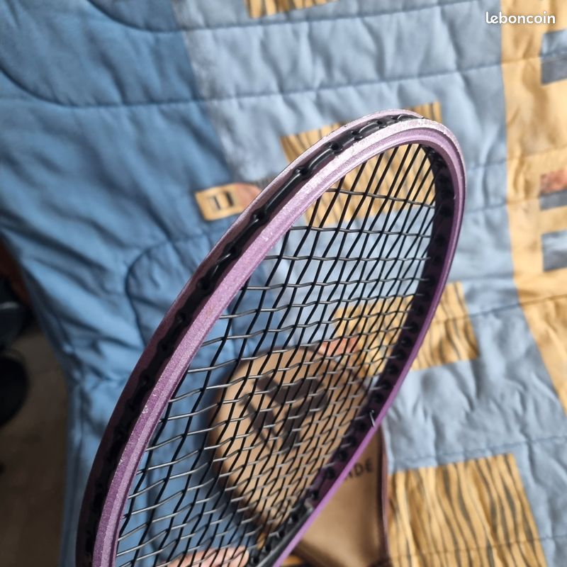 Raquette De Squash Ascot Calypso Graphite Violet Vintage NOS Avec Étui