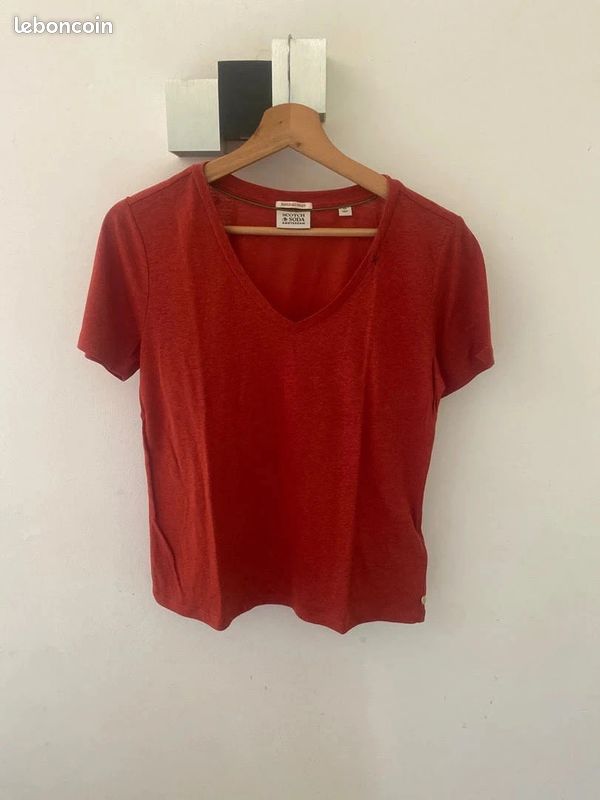Tee-shirt t.m coline neuf : Achat occasion | T-shirts (femme) Coline Rouge Neuf, avec étiquette