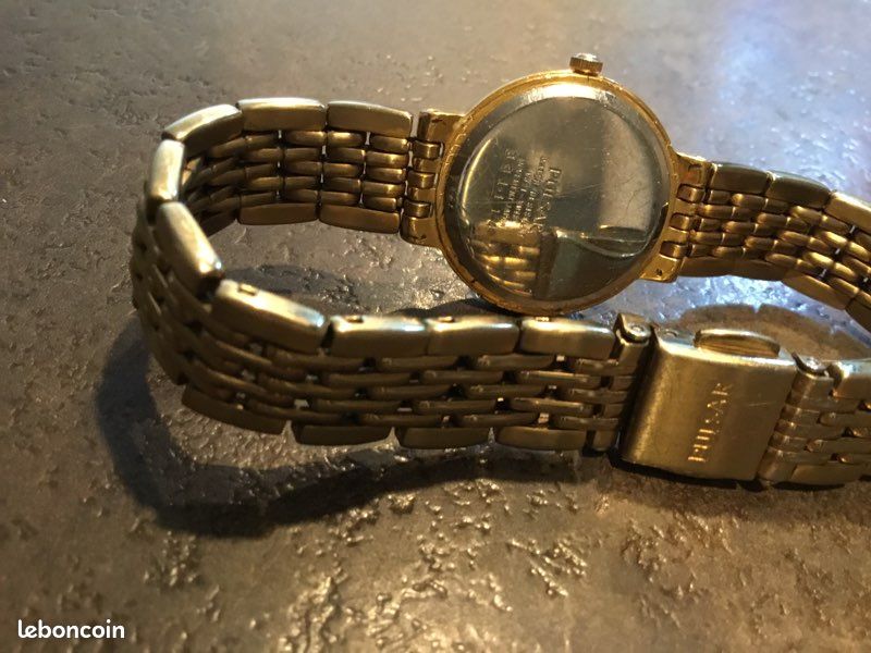 Montre Pulsar Femme Plaquée Or Vintage - Modèle Lassale - Boîtier 22 Mm - Japon