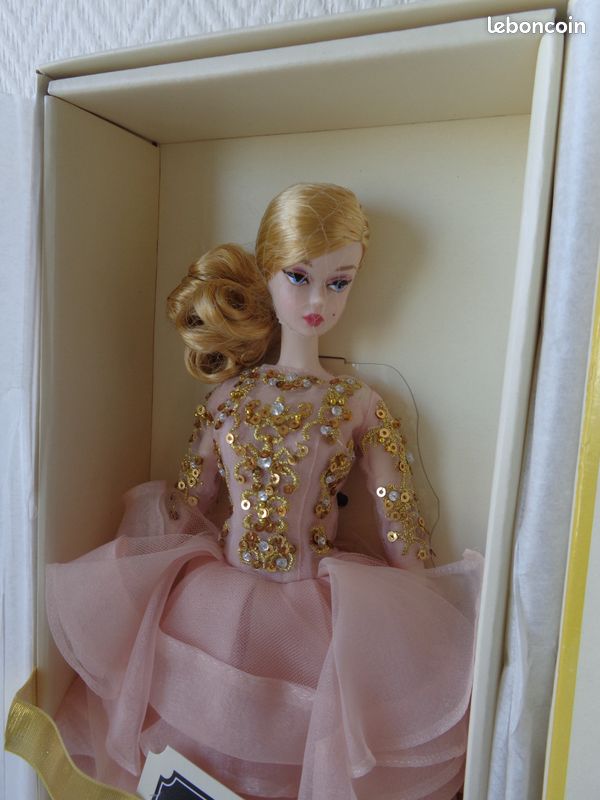 Barbie Silkstones Blush And Gold Cocktail Dress Barbie Barbie