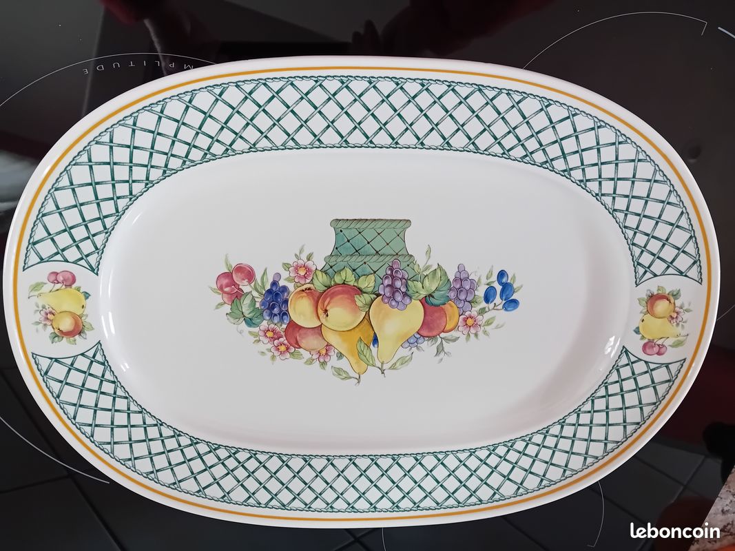 1 grand plat ovale en porcelaine villeroy et Boch modèle Wild Rose long 33 cm | eBay