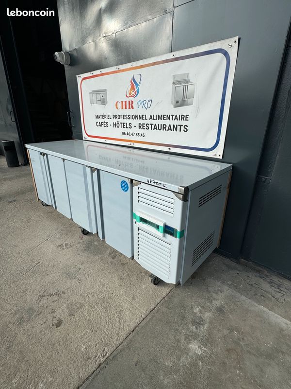 TOUR REFRIGEREE NEGATIF 4 portes central en 2230mm/700mm Gn1/1 tropicalisé MAXI PROMO (image 3)