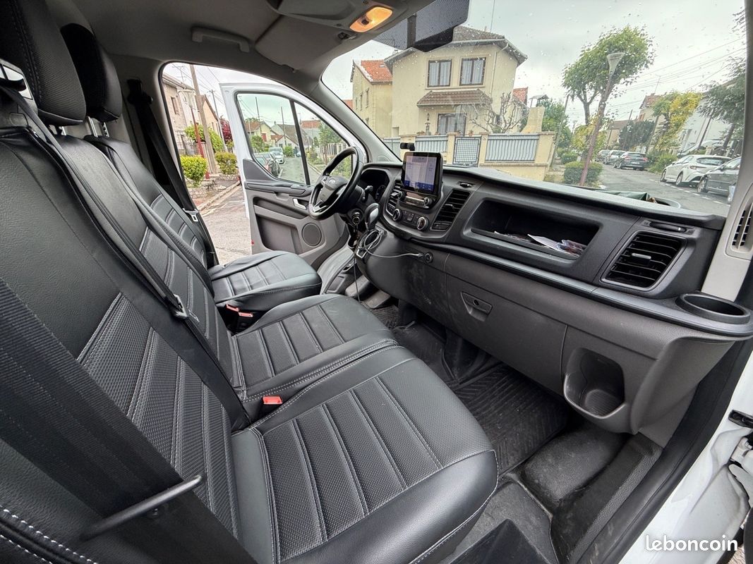 Ford transit custom fourgon 320 l1h1 2.0 ecoblue 130 bva trend business - tva récupérable - carplay - radar av/ar - climatisat (image 6)