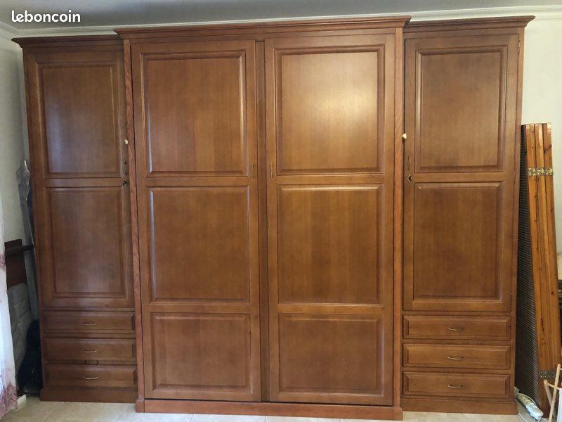 Meuble lit escamotable 2 personnes (image 1)