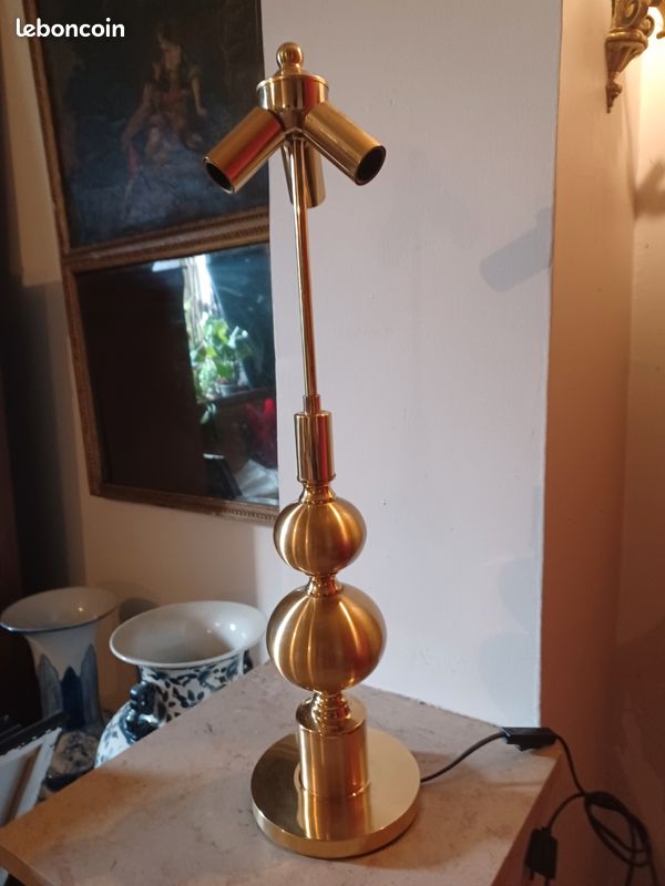 Grande lampe Hollywood dorée (image 1)