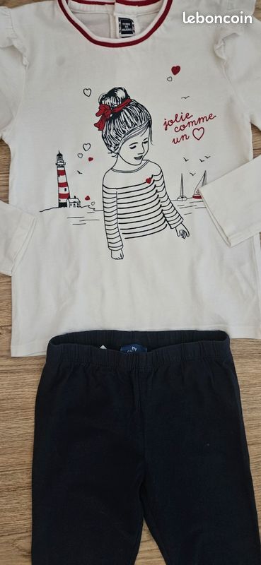 Ensemble legging et ti shirt 7 ans (image 2)