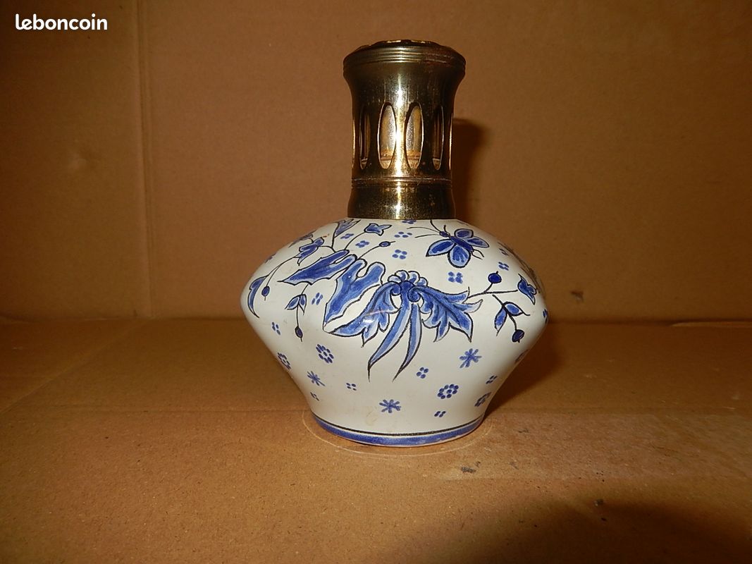 Ancienne lampe berger signée Henriot Quimper (image 2)