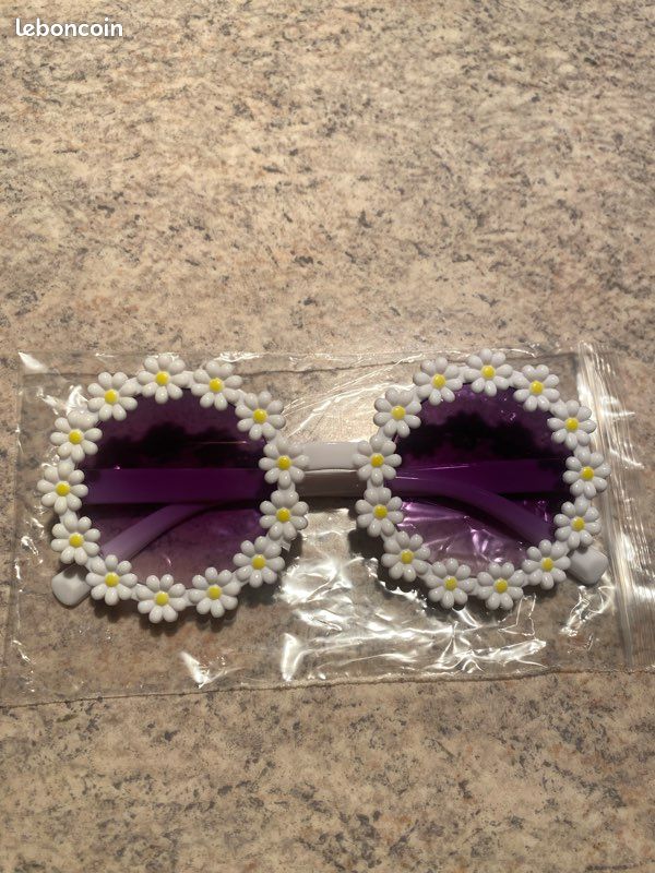 Lunettes fêtes déguisement femme fleurs hippies - Accessoires & Bagagerie