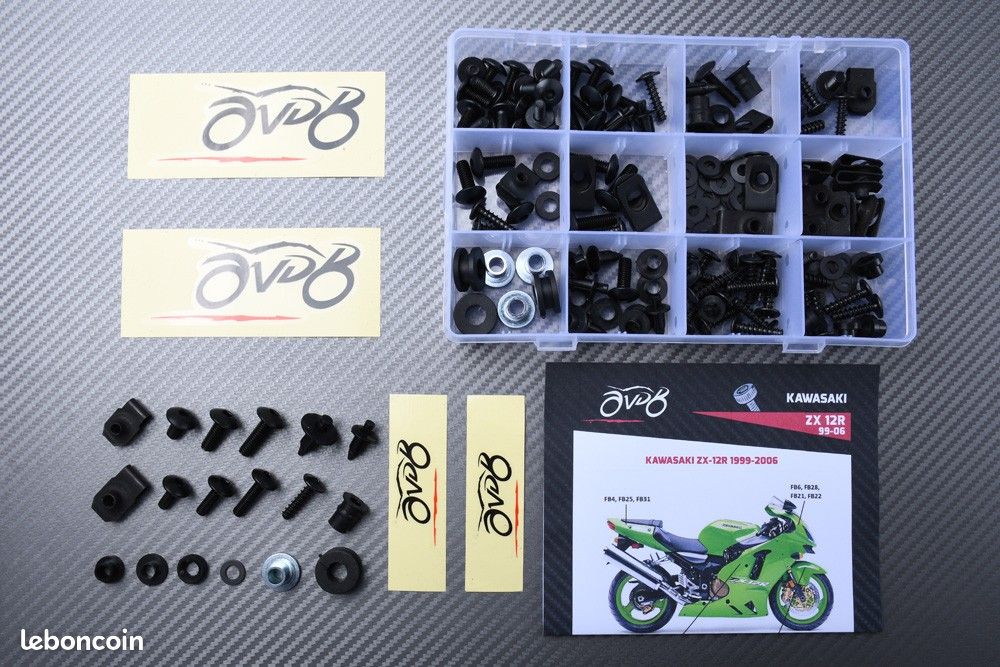 Cache Réservoir (haut De Carénage) En Carbone Look Pour Kawasaki ZX-12R Ninja - Occasion, Pièce D'origine