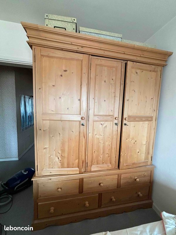 Armoire penderie 3 portes 5 tiroirs interior's (image 1)