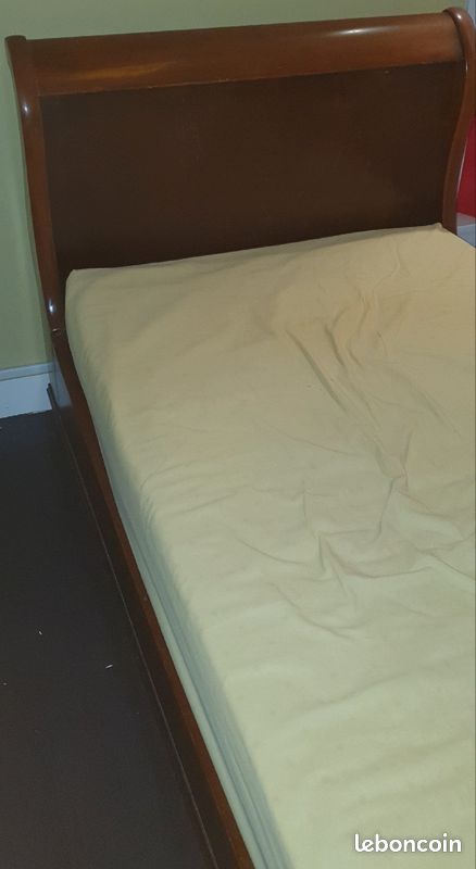 Lit une place avec sommier et matelas (image 2)