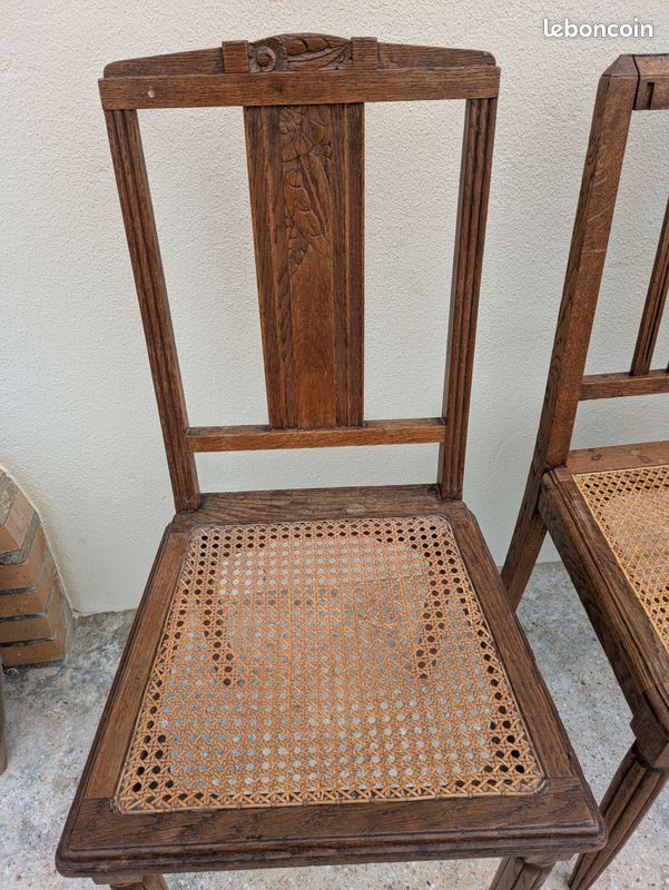 4 chaises cannées (image 5)