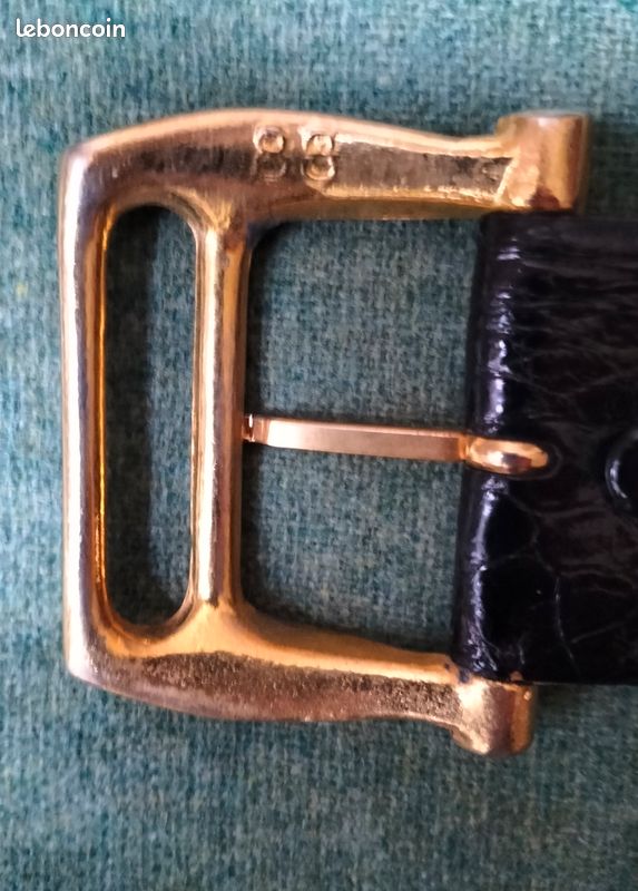 Ceinture Femme Vintage - Marque Italy - Couleur Dorée - Taille 110 - Occasion Très Bon état