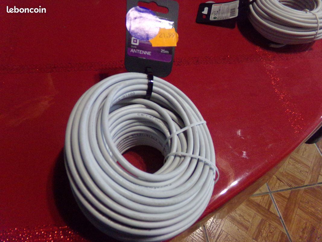 Câble d'antenne tv neuf 15 m HDTV ET COM (image 1)